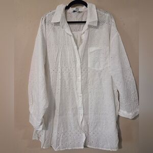 Old Navy White Button Down Shirt
